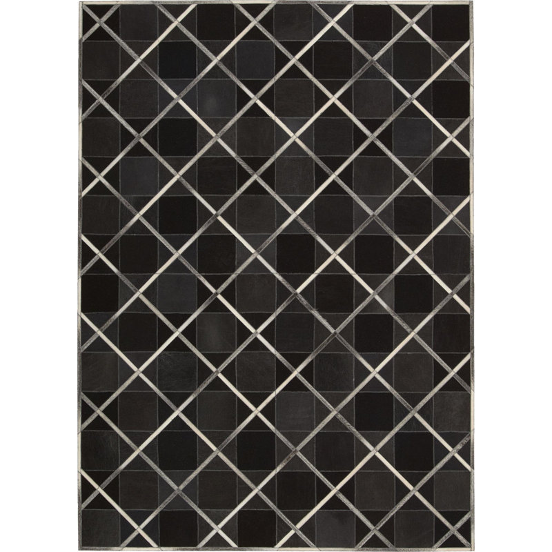 Rosenblatt Cotton Geometric Indoor Rug, Rectangle 8' x 11'