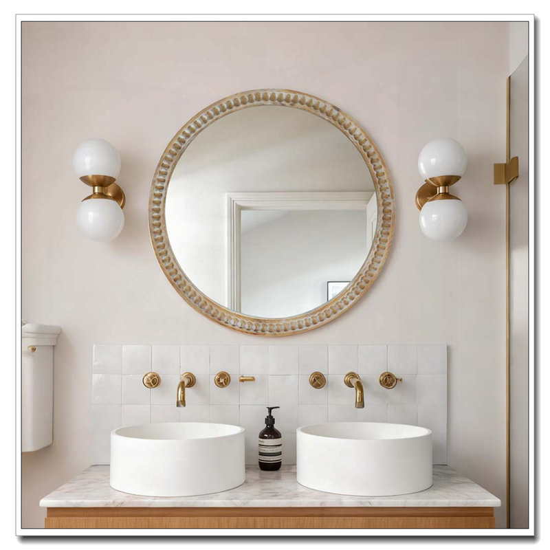 Miroir d'appoint 27,5 po, 27,56 po x 27,56 po