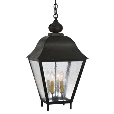 Lustre carré lanterne 4 lumières
