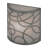 Fizz Deco Nickel Flush Mounted Sconce