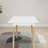 Modern Dining Table 47 Inch Kitchen Table Rectangular Top With Solid Wood Leg