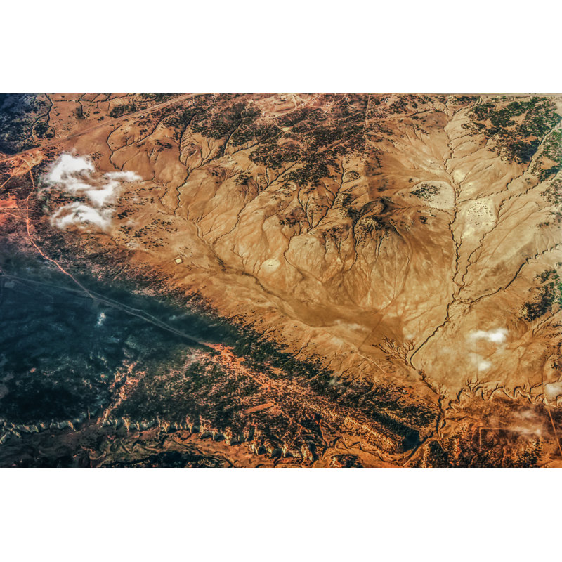 Topo Of The Badlands by Susan Vineyard - Wrapped Canvas Print, 61cm H x 91cm W x 3.8cm D