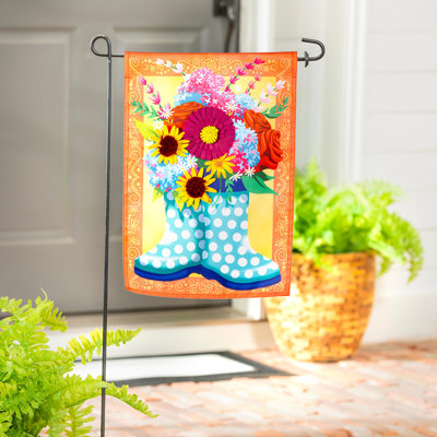 Motif floral de bottes de pluie