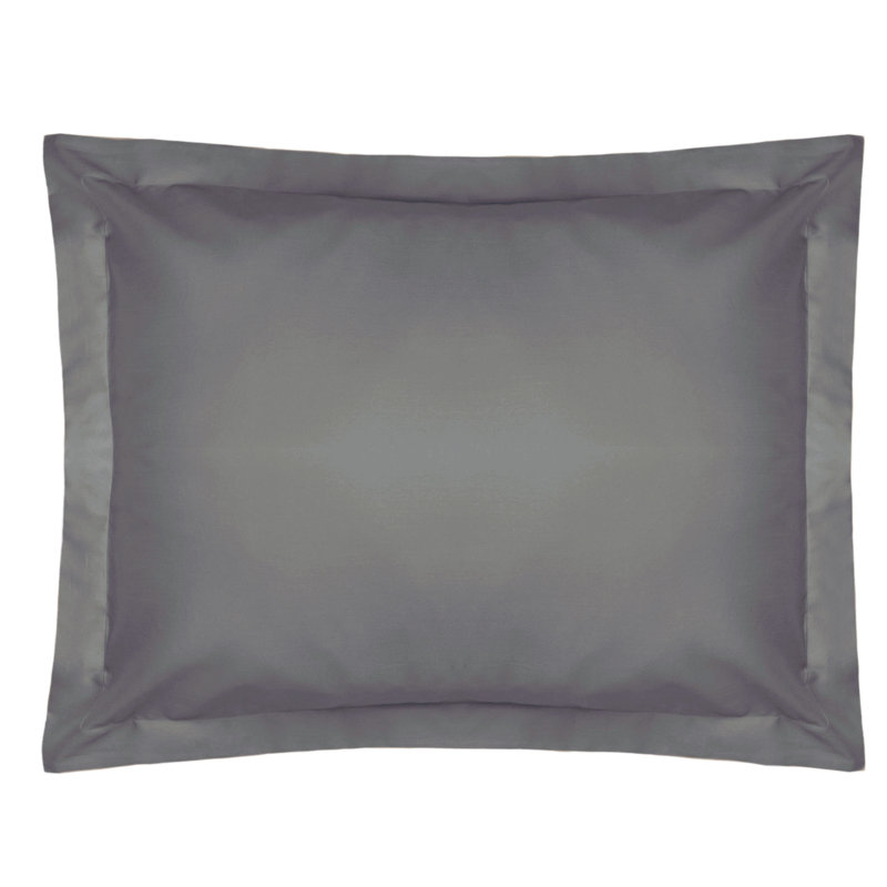 Percale Pillowcase, Grey
