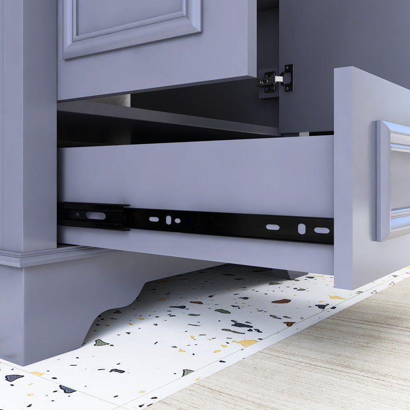 Meuble-lavabo autoportant 24 po avec lavabo en céramique intégré