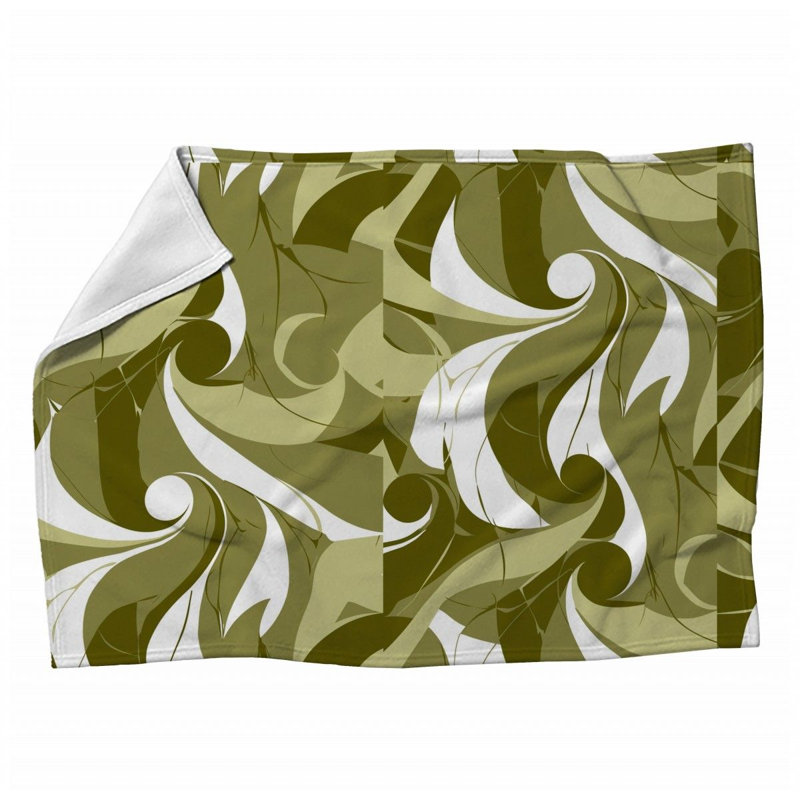 Jeté en molleton Swirls - Jetés d'œuvres d'art pour canapés ou lits 12318, Jeté