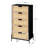 Modern Dresser, 5-Drawer Tall Storage Unit For Bedroom, Living Room, Hallway, And Office-1568243317