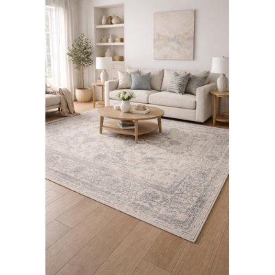 Crème orientale tapis décoratif Grisham