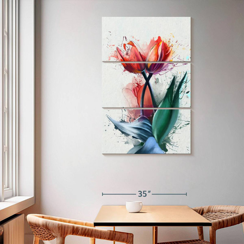 Tulips, 65" H x 42" W
