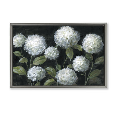 Cadre flottant hortensias Midnight Garden, design par Danhui Nai