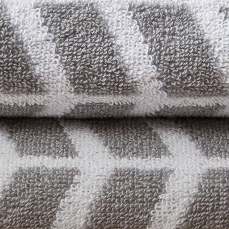 Cotton Bathroom Towels , Jacquard Highly Absorbent Bath Towel Set , 6-Piece Include 2 Bath Towels & 4 Hand Towels