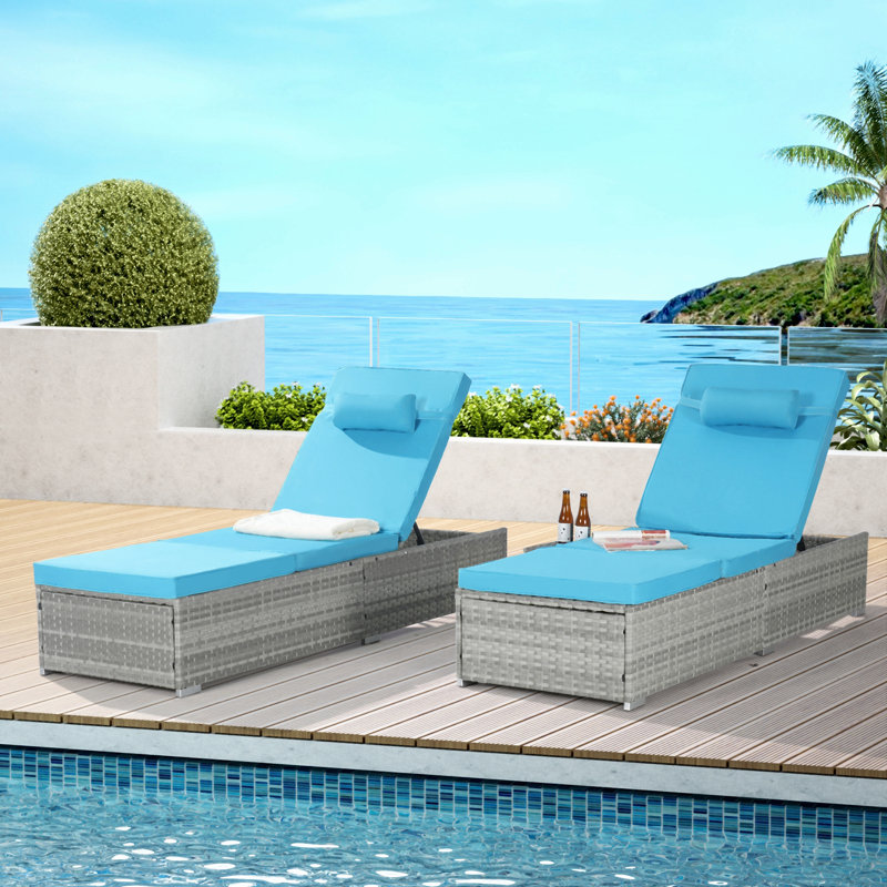 Canapé d'extérieur Pe Rattan Furniture, Bleu
