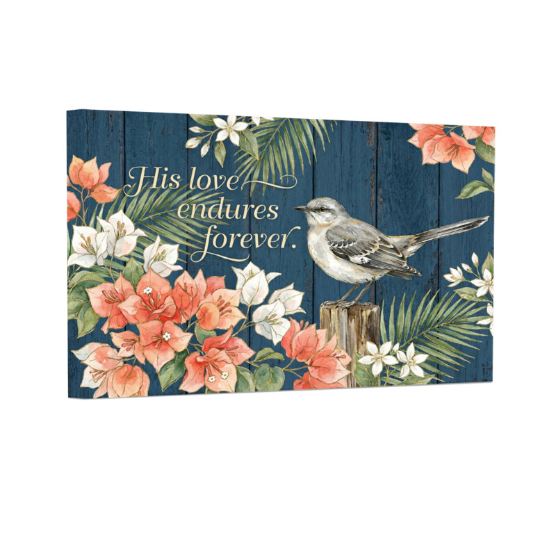 Texte et chiffres, oiseau floral, fond en bois, art textuel, H 16 po x l 24 po