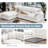 Cloud Couch Modular Sectional Sofa For Living Room, Oversized Comfy Down-Filled Cushion, Modern Upholstered Deep Seat Couches, Detachable Slipcover For Easy Cleaning-981275041