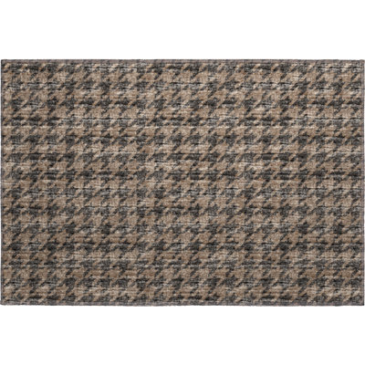 Premium Machine Washable Paullette AMF137 Chocolate Rug