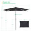 Parasol de 120 po Dorain-859663835