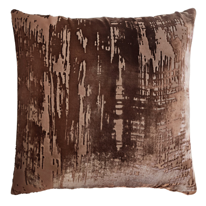 Square Pillow Cover & Insert, 20"H x 20"W, Sable