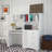 Home Office Computer Desk With Hutch, Antiqued Finish-256730853