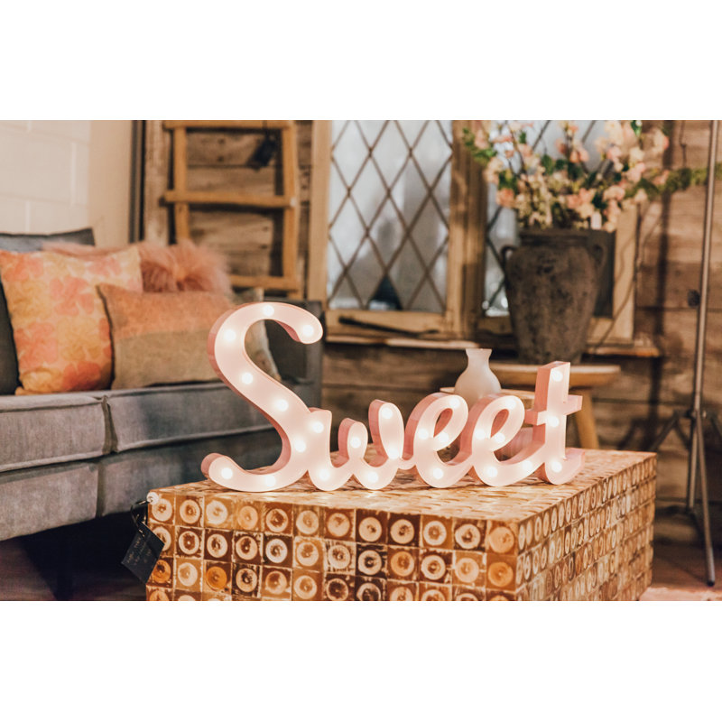 Metal Novelty Lamp, Pink