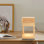 Lampe de table en bois 10,11 po H