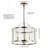 Mccrae 3 - Light Shiny Nickel Lantern Pendant