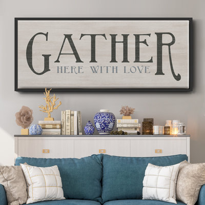 Gather With Love- Framed Canvas