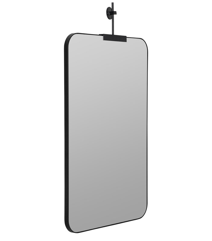 Frida Rectangle Mirror, Black