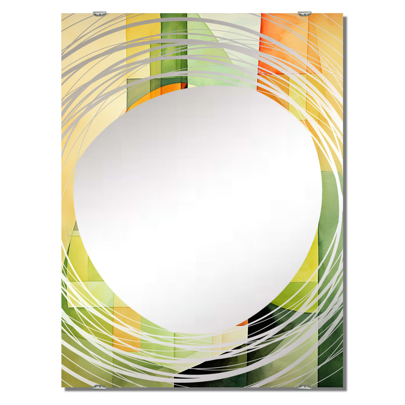 Carota - Grand miroir mural Melon MIR135285, 40 po x 30 po