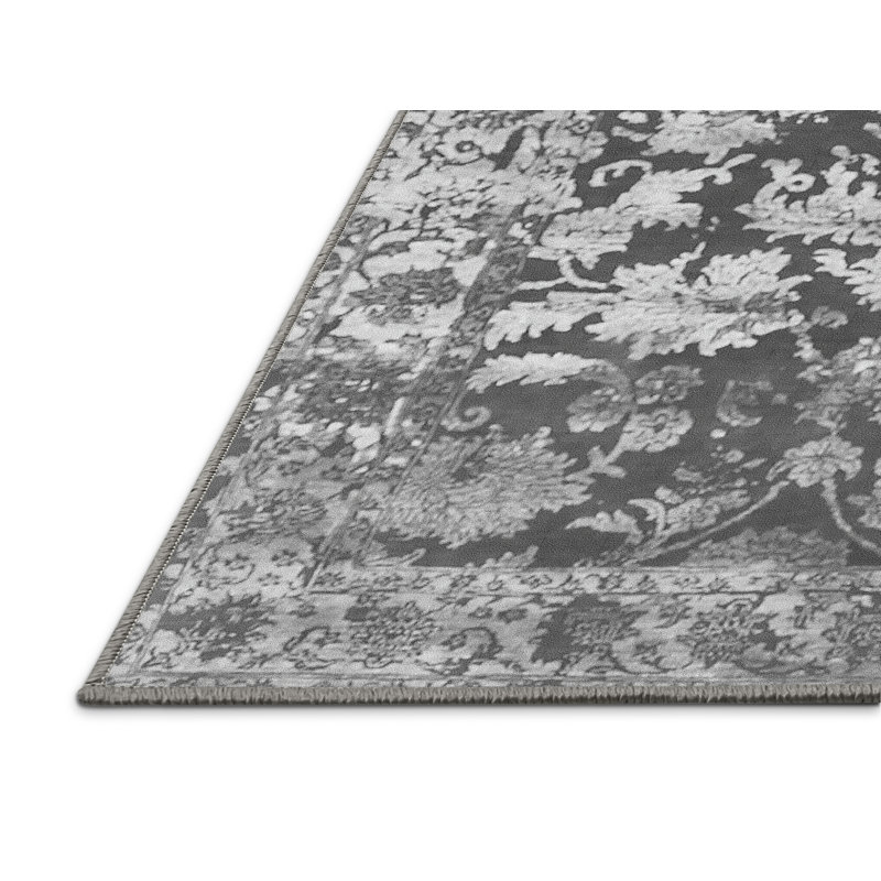 Nialah Performance Oriental Indoor Rug, Rectangle 6' x 9'