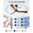 52'' 3- Blade Wood Farmhouse Abs Ceiling Fan With Light Kit Dimmable, 3 LED Colors, 6 Speed Noiseless DC Motor Reversible, Timer, Indoor Outdoor-754851144-754851146-754851151