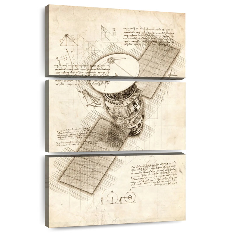 Oberle Satellite Blueprint, 50" H x 32" W