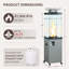 Chauffe-terrasse au propane 41 000 BTU-137892607