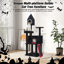 Arbre à chat multifonctionnel pour chats, tour de chat noire 64 po avec condo, plateforme, poteaux à griffer en sisal