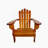 Foldable OAK Adirondack Chair For Indoor And Outdoor Use, Comfortable And Sturdy With Wide Seat And Armrest