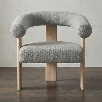  Upholstered Barrel Accent Chair Armchair