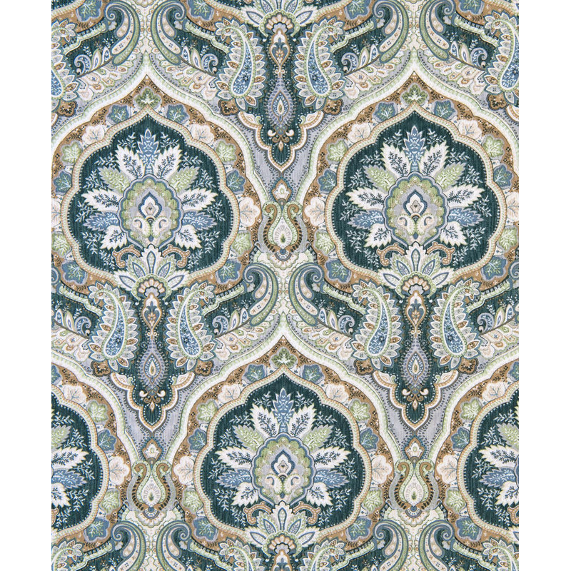 Harrogate Paisley Cotton Reversible Throw Pillow