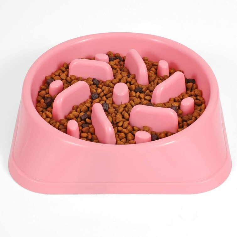 Slow Feeder Dog Bowl Round Dispensing Anti choking Feeder Crate Training  Aids Non slip Plate Puppies Digestion pet accessories - AliExpress