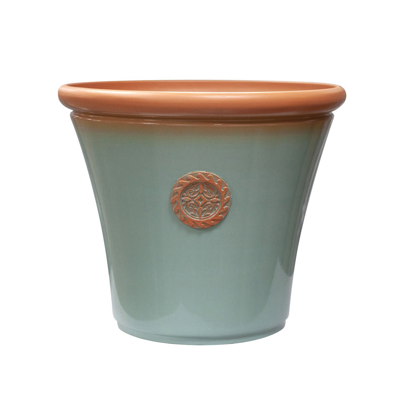Antonique Handmade Pot Planter, 15.75cm H x 45cm W x 17.72cm D, Sage Green