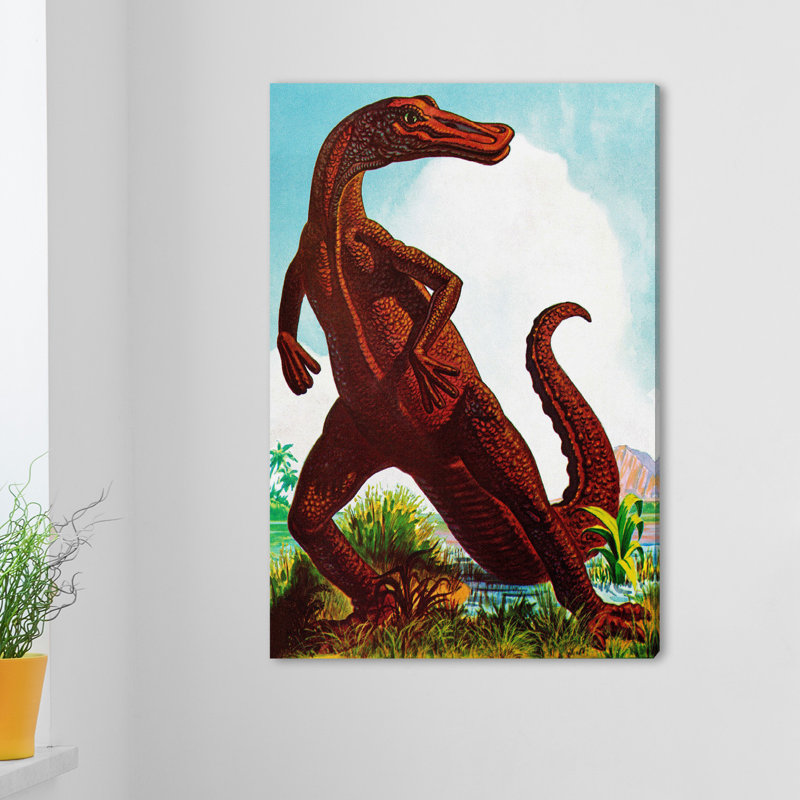 Dinosaur by Curtis - Wrapped Canvas Print, 61 cm H x 41 cm W