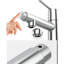 Robinet de lavabo de salle de bain à fixation sur le comptoir à 1 trou - Fonction d'écoulement et de fontaine Twoone, égratignure, écoénergétique, installation facile pour tous les utilisateurs-125364374