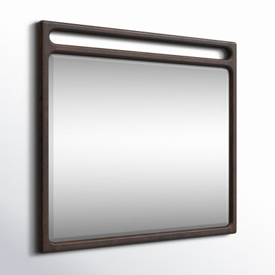 Rosy Solid Wood Rectangle Mirror
