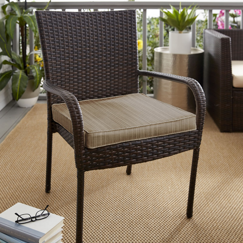 Coussin de chaise sunbrella intérieur/extérieur, H 2 po x l 19 po x P 19 po, Sunbrella® bleu sarcelle