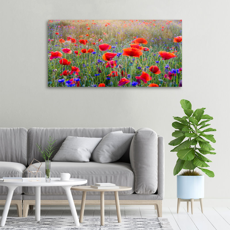 Field Flowers - No Frame Print on Canvas