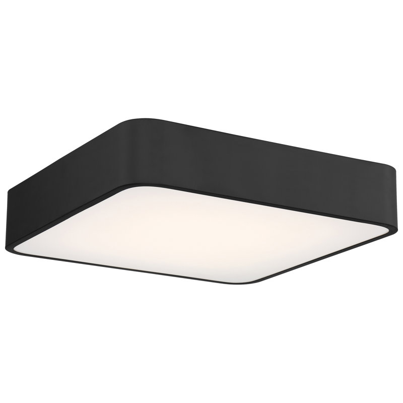 Humerah Acrylic Flush Mount, Black, 3000K