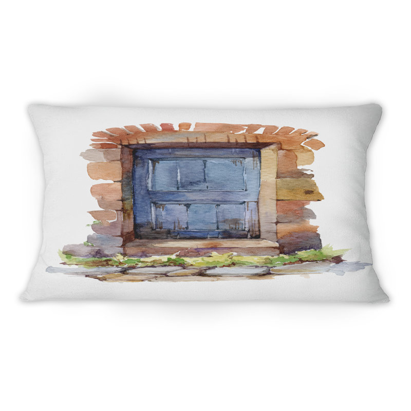 Porte d'entrée rustique Old Blue Door - Coussin 1