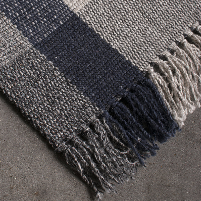 Marren Striped Hand Woven Area Rug, Rectangle 140 x 200cm
