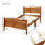 Lit plateforme simple en bois massif - tête de lit et support à lattes, convient aux matelas de taille simple, sans sommier tapissier, installation facile, sommier intégré, à assembler, sommier,-1900523936