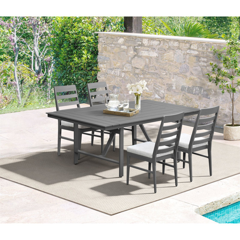 Vrishank Dining Set, Mocha, 5-PC, 4