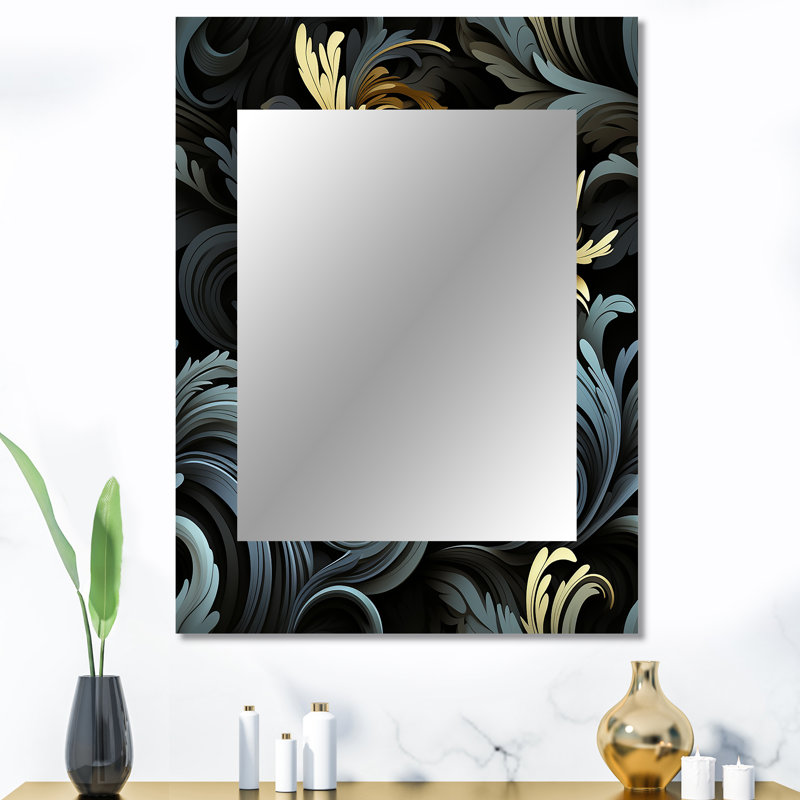 Wyckhoff - Black Wall Mirror Decor, 40 po x 30 po
