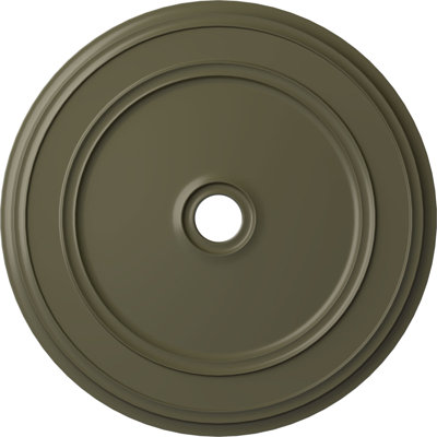 Médaillon de plafond Endurathane Sellek, DE 42 1/8 po x P 1 7/8 po (pour auvents jusqu'à 9 po), fini craquelé Americana peint à la main
